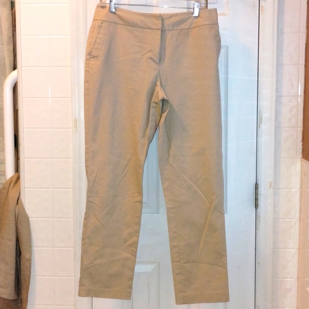 Rafaella Khaki Straight Leg Pants